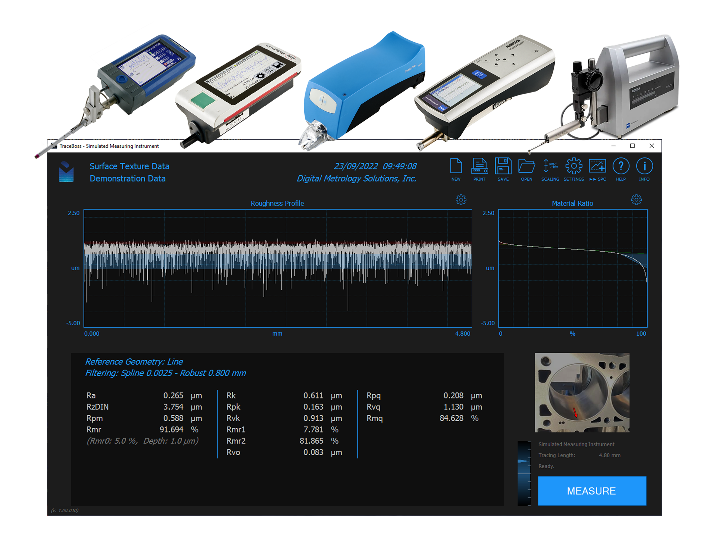 Traceboss software digital metrology