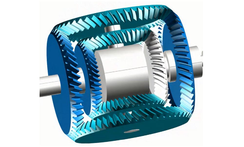 Double differential for electric vehicles